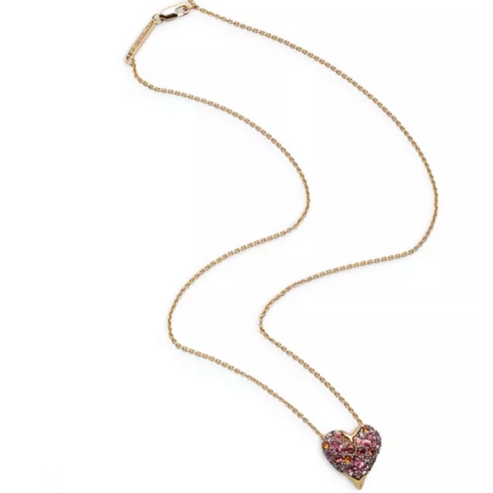 Alexis Bittar Solanales Crystal Heart Pendant Necklace-Candy NWT